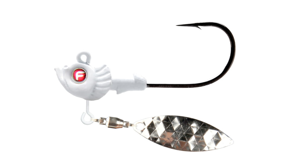 Fathom Pro-Select Belly Blade Jig Head 3/8oz White, JH02-3/8-WHT