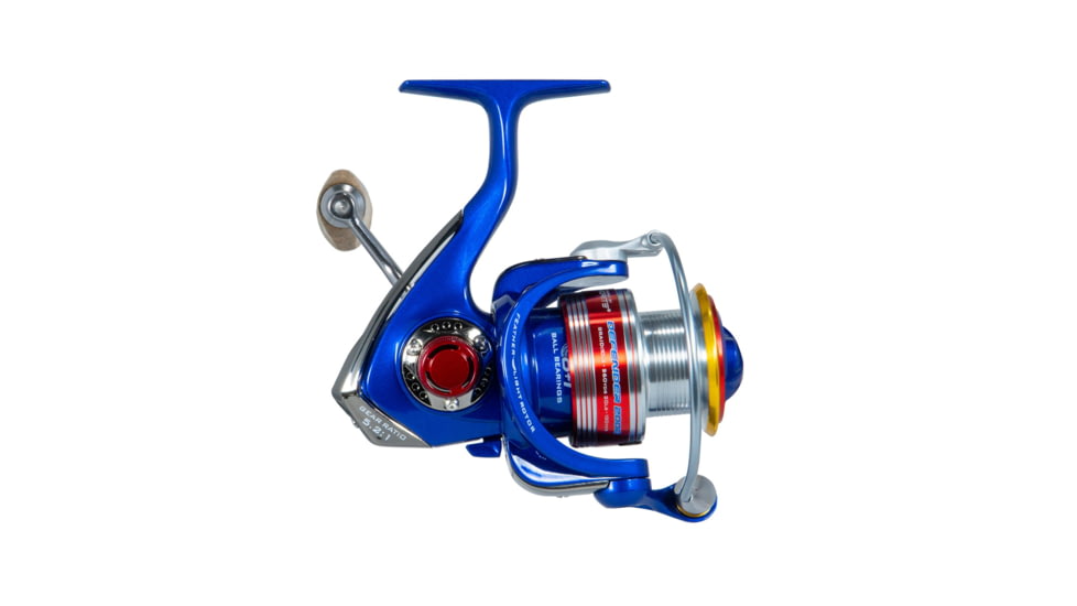 Favorite Fishing Defender Spinning Reel, 2000, 5.2:1, Red/White/Blue, DFR2000