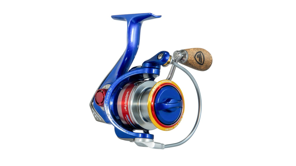 Favorite Fishing Defender Spinning Reel, 2000, 5.2:1, Red/White/Blue, DFR2000