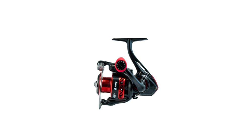 Favorite Fishing PBF Fire Stick Spinning Reel, 3000, 5.2:1, Red/Black, FS3000