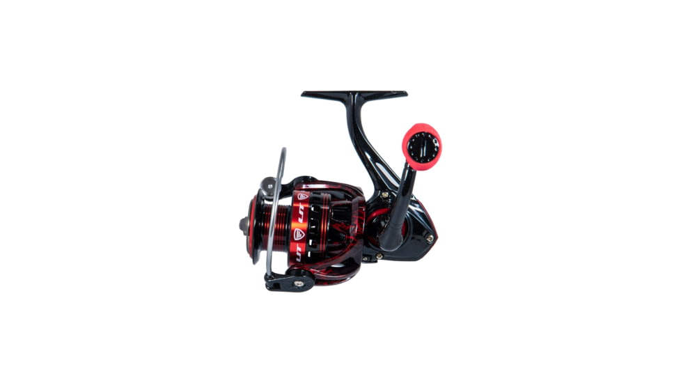 Favorite Fishing PBF Lit Spinning Reel, 3000, 5.2:1, Red/Black, LIT3000