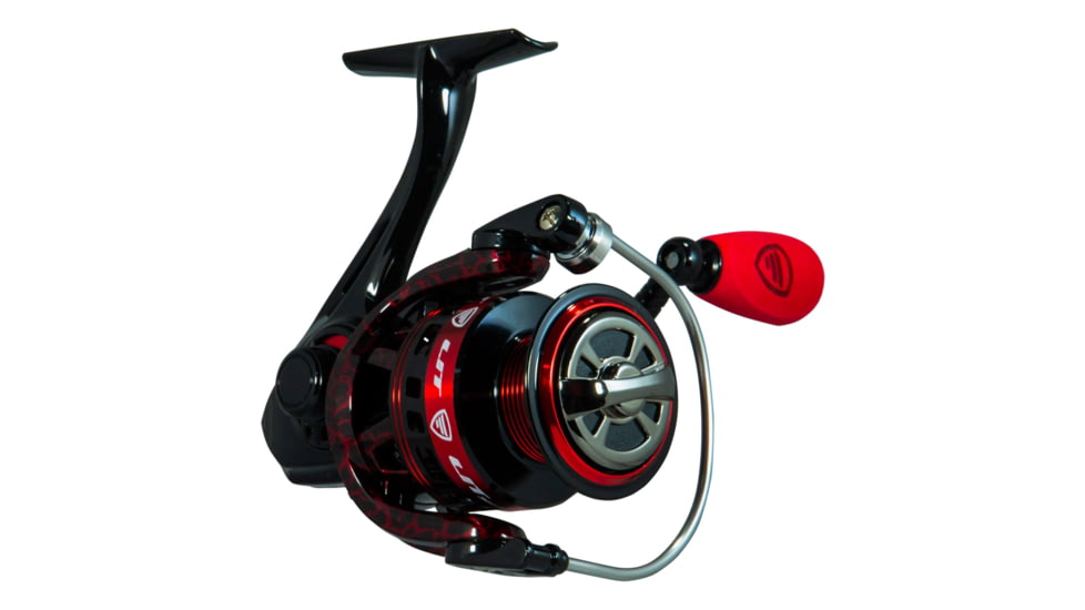 Favorite Fishing PBF Lit Spinning Reel, 3000, 5.2:1, Red/Black, LIT3000