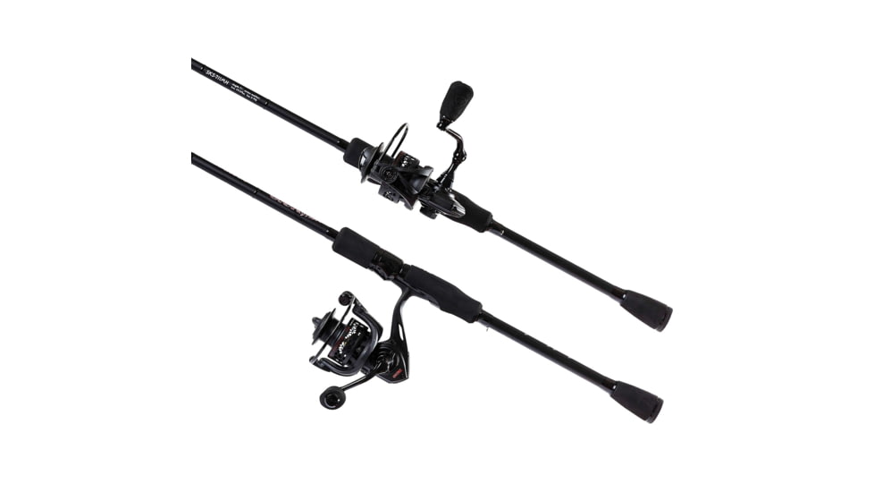 Favorite Fishing PBF Sick Stick Spinning Combo, 7ft 1in, Medium Heavy, Matte Black, SKS-711MH20