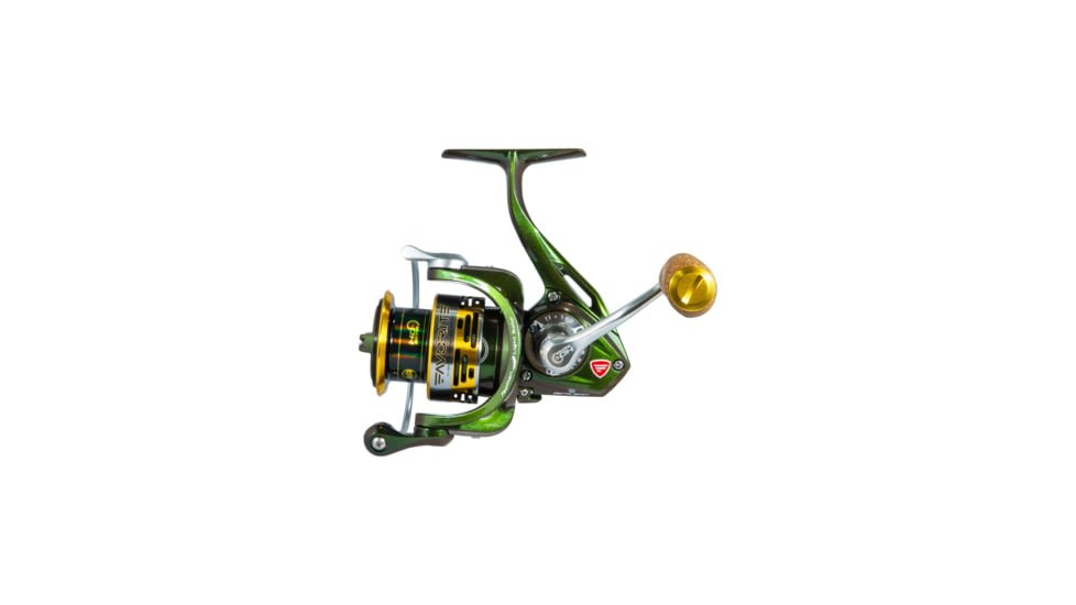 Favorite Fishing Rush Spinning Reel Green/Gold, 5.2:1, 2000, Green/Gold, RUH2000