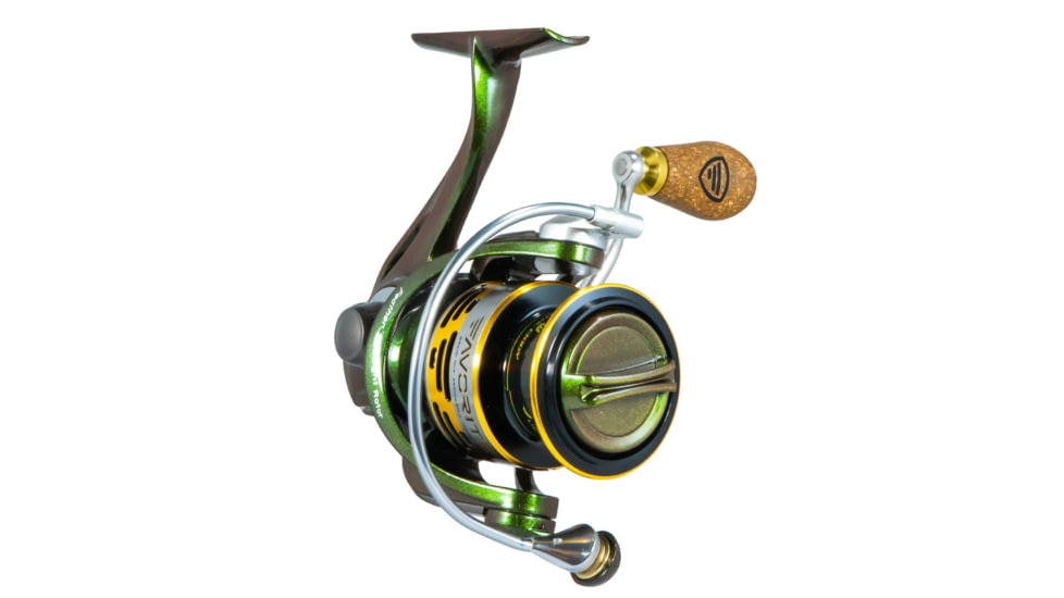 Favorite Fishing Rush Spinning Reel Green/Gold, 5.2:1, 2000, Green/Gold, RUH2000