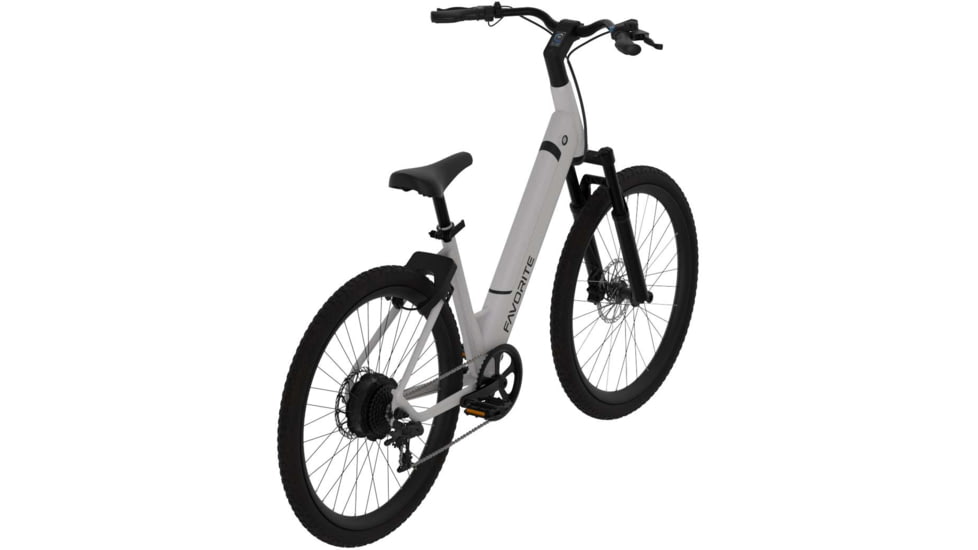 Favorite Hybrid ST E-Bike, White, Medium, 10-50009