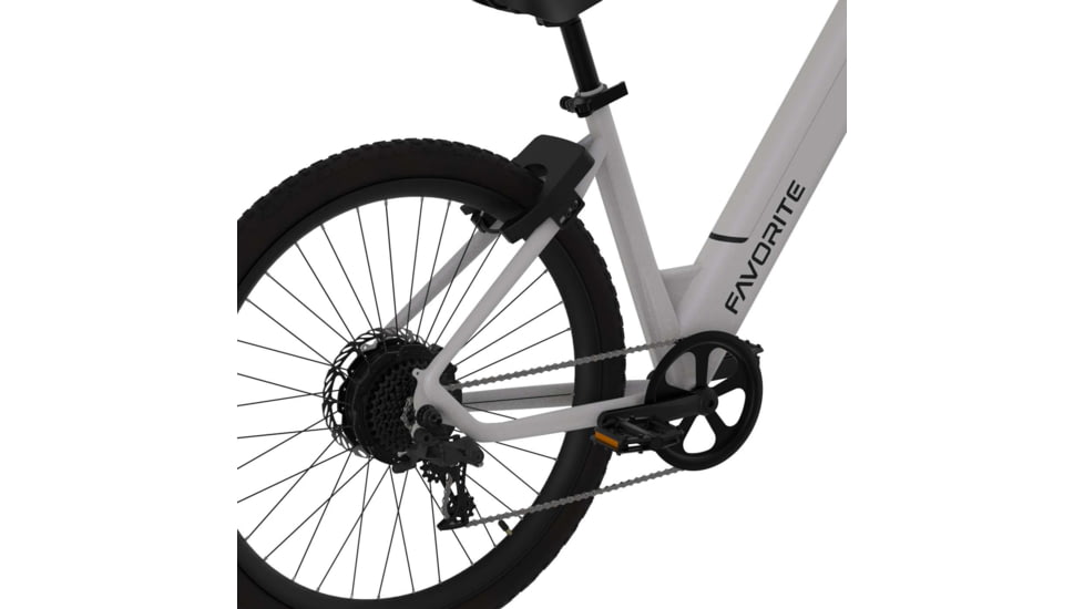 Favorite Hybrid ST E-Bike, White, Medium, 10-50009