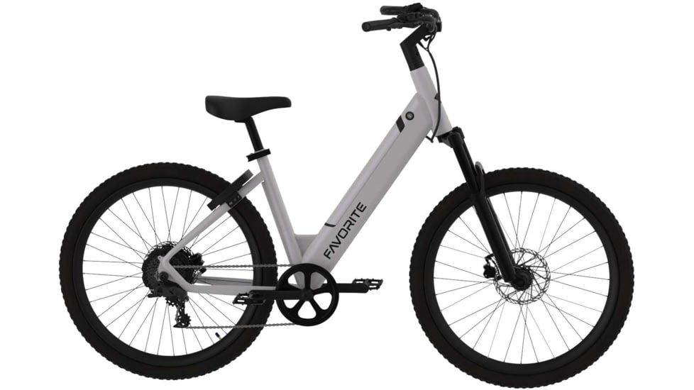 Favorite Hybrid ST E-Bike, White, Medium, 10-50009