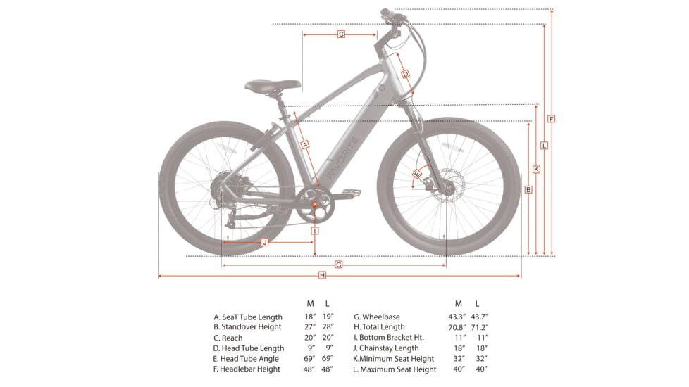 Favorite Hybrid XR Pro E-Bike, White, Large, 10-50014
