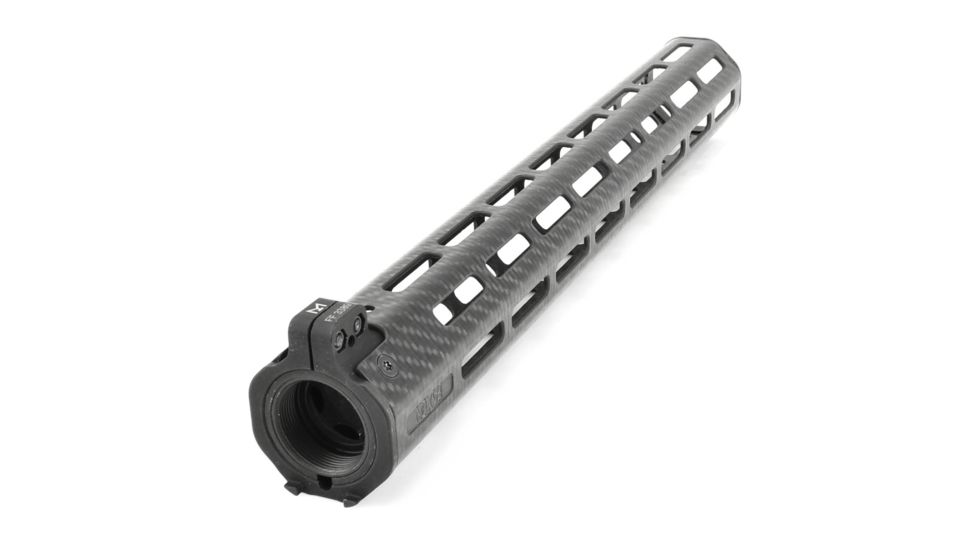 Faxon Streamline Carbon Fiber 15 in M-LOK Handguard, Aluminum, Anodized, FFHGMLOK15C1