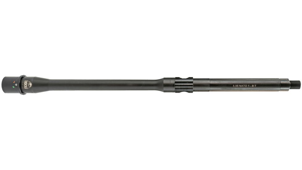 Faxon AR-15 5.56 NATO Threaded Barrel, 16in, Gov't/Socom, Mid-Length, 1-8 Twist, 1/2-28, Nitride w/ Pinned Gas Block, 15A58M16NSQ-APGB