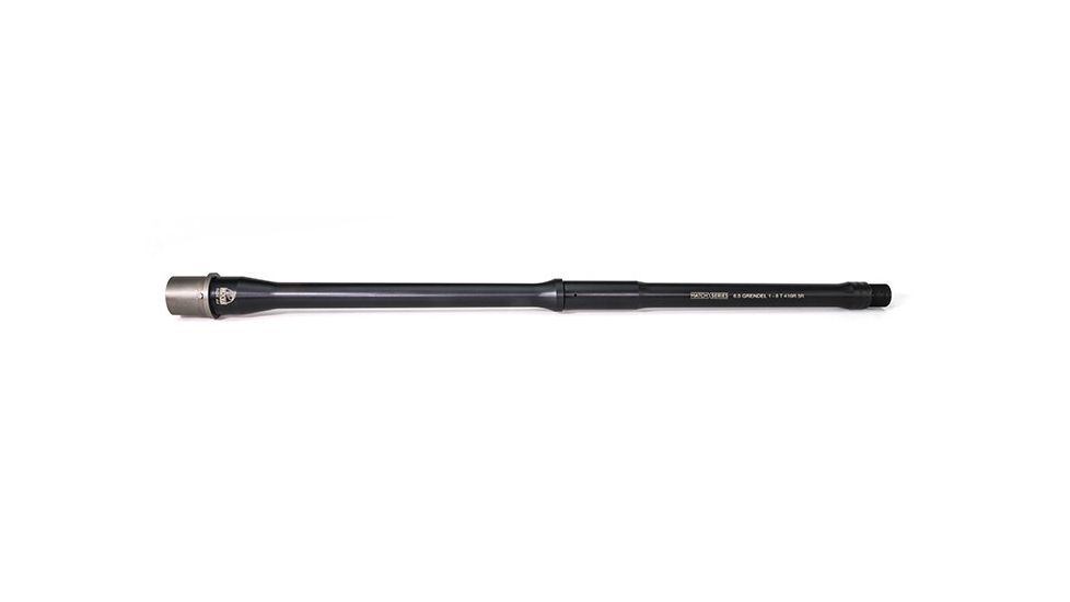Faxon Firearms 18in, Heavy Fluted, 6.5 Grendel, Mid-Length, 416-R Stainless Steel QPQ Barrel, Black Nitride, 15BG8M18FHQ-5R