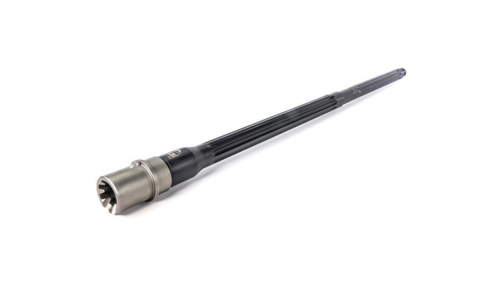 Faxon Firearms 22 inch Heavy Fluted Profile Barrel, Rifle-Length, 6.5 Creedmoor, 1-8 Twist, 5/8x24, 416-R SS, Nickel Teflon Extension, Nitride, Black, 10BC8R22FHQ-5R-NP3
