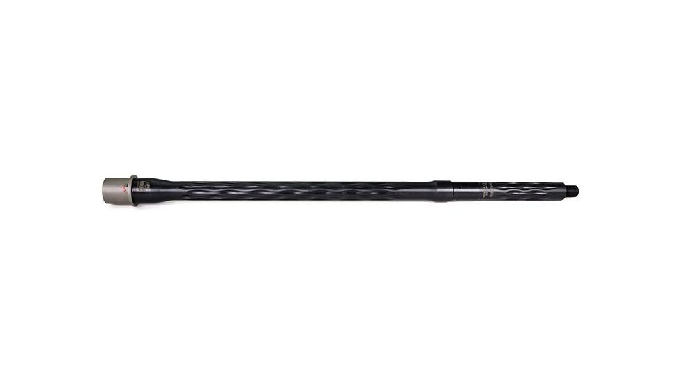 Faxon Firearms .223 Wylde Flame Fluted Rifle Barrel, Rifle-Length, 416-R Stainless QPQ Nitride, 5R, NP3 Extension, Black Nitride, 18, 15BW8R18LMQ-5R-NP3