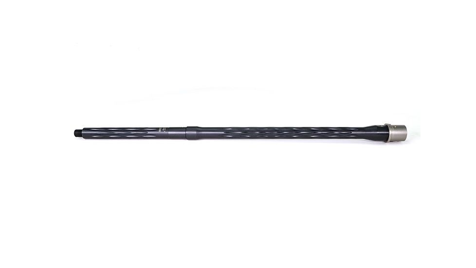 Faxon Firearms .223 Wylde Flame Fluted Rifle Barrel, Rifle-Length, 416-R Stainless QPQ Nitride, 5R, NP3 Extension, Black Nitride, 20, 15BW8R20LMQ-5R-NP3