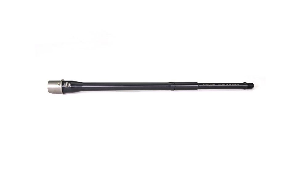 Faxon Firearms .223 Wylde Gunner Profile AR-15 Rifle Barrel, Mid-Length, 416-R Stainless, QPQ Nitride, 5R, NP3 Extension, Black, 16, 15BW8M16NGQ-5R-NP3