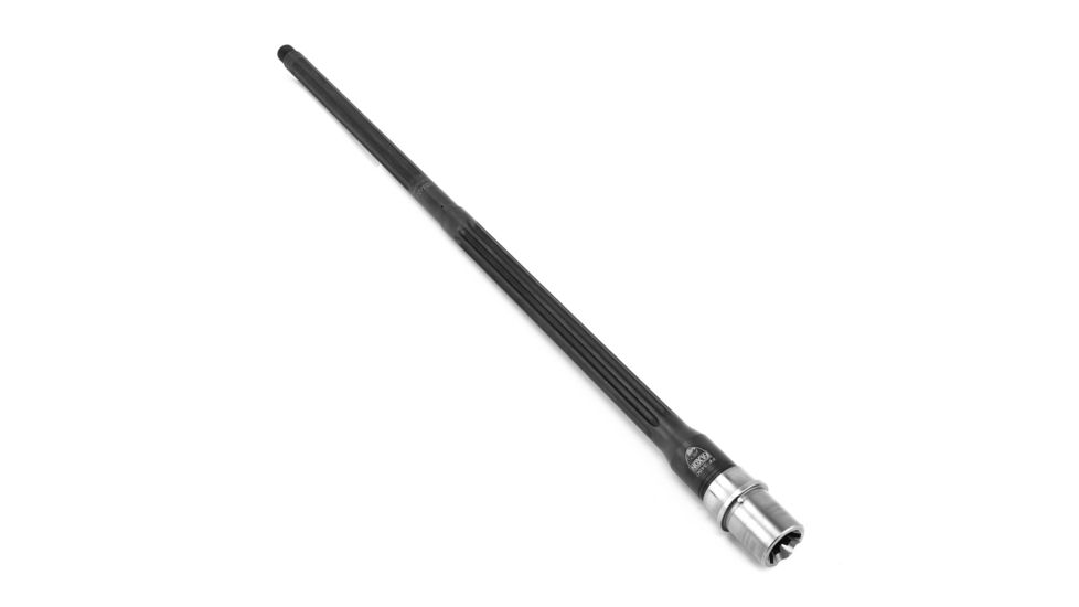 Faxon Firearms 24 inch Heavy Fluted Profile Barrel, Rifle-Length, 6.5 Creedmoor, 1-8 Twist, 5/8x24, 416-R SS, Nickel Teflon Extension, Nitride, Black, 10BC8R24FHQ-5R-NP3