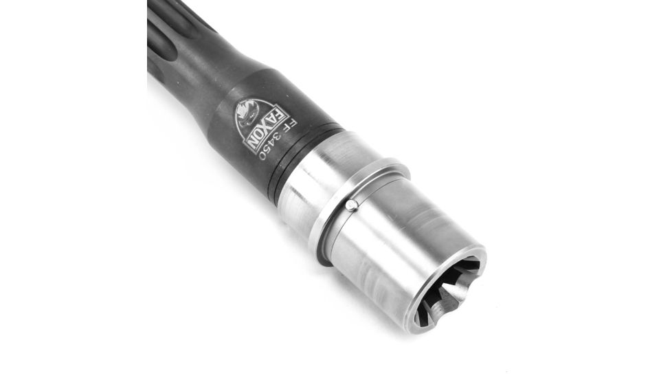 Faxon Firearms 24 inch Heavy Fluted Profile Barrel, Rifle-Length, 6.5 Creedmoor, 1-8 Twist, 5/8x24, 416-R SS, Nickel Teflon Extension, Nitride, Black, 10BC8R24FHQ-5R-NP3