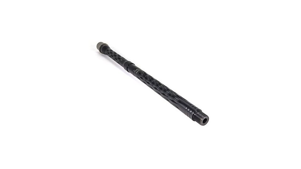 Faxon Firearms 300 Flame Fluted Rifle Barrel, Carbine-Length, 416-R Stainless, QPQ Nitride, 5R, NP3 Extension, Black Nitride, 16, 15B38C16LMQ-5R-NP3