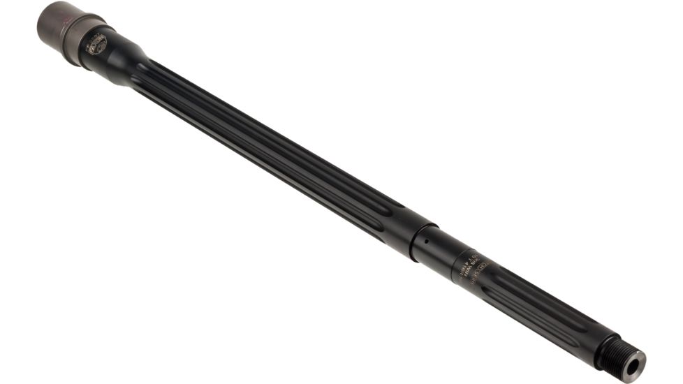 Faxon Firearms .308 Winchester Heavy Fluted Rifle Barrel, Rifle-Length, 416-R Stainless QPQ Nitride, 5R, NP3 Extension, Black Nitride, 18, 10B810R18FHQ-5R-NP3