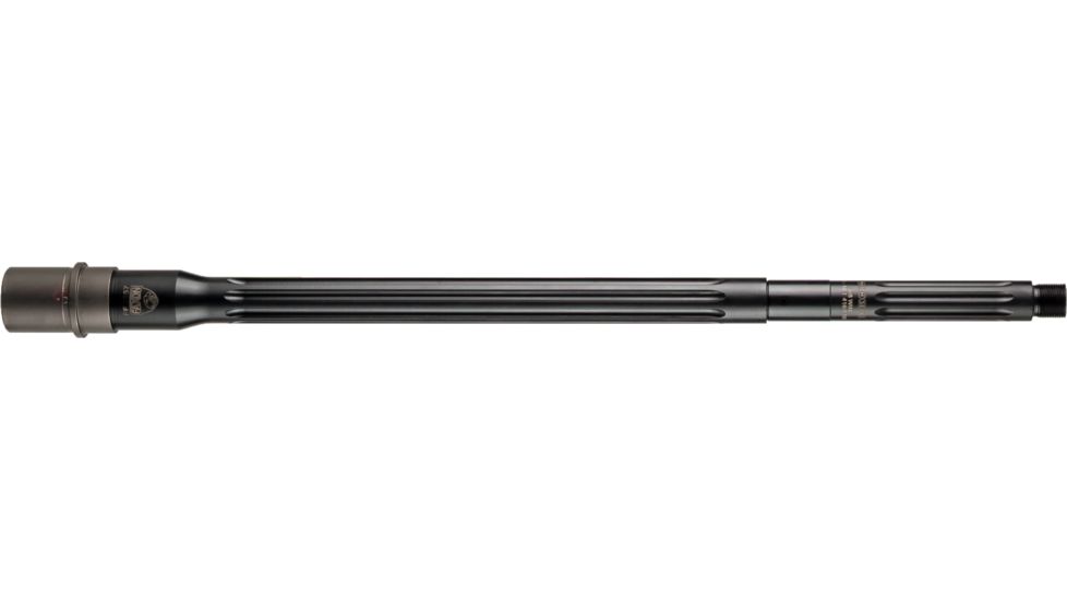 Faxon Firearms .308 Winchester Heavy Fluted Rifle Barrel, Rifle-Length, 416-R Stainless QPQ Nitride, 5R, NP3 Extension, Black Nitride, 18, 10B810R18FHQ-5R-NP3