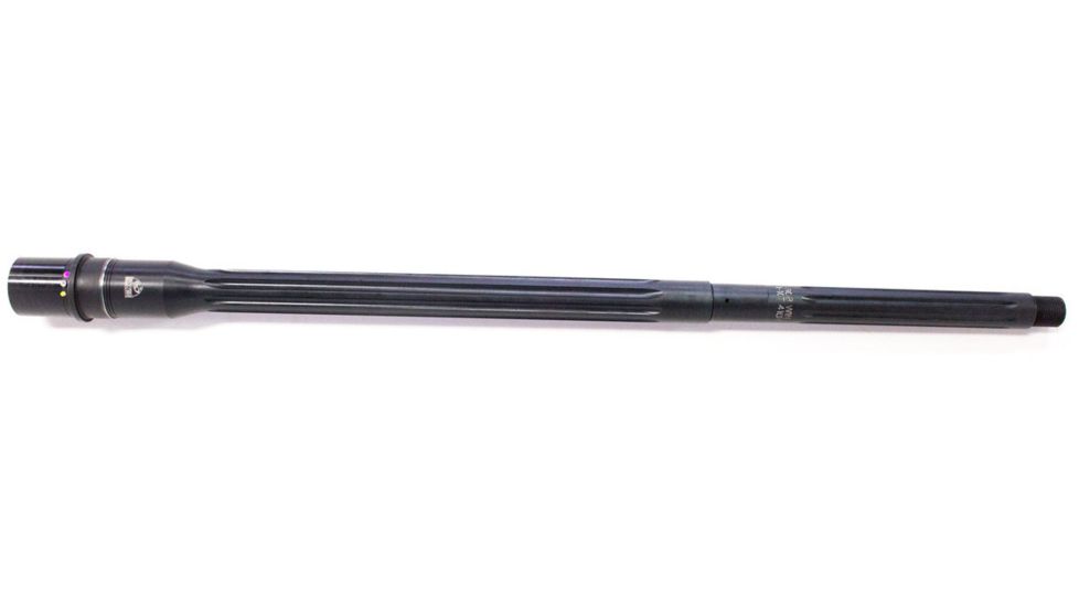 Faxon Firearms .308 Winchester Heavy Fluted Rifle Barrel, Rifle-Length, 416-R Stainless QPQ Nitride, 5R, NP3 Extension, Black Nitride, 20, 10B810R20FHQ-5R-NP3
