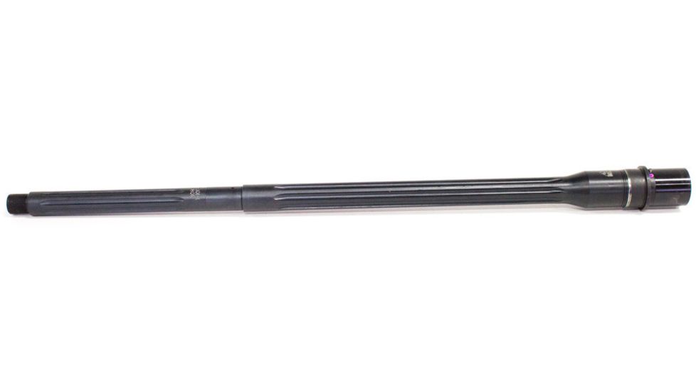 Faxon Firearms .308 Winchester Heavy Fluted Rifle Barrel, Rifle-Length, 416-R Stainless QPQ Nitride, 5R, NP3 Extension, Black Nitride, 20, 10B810R20FHQ-5R-NP3