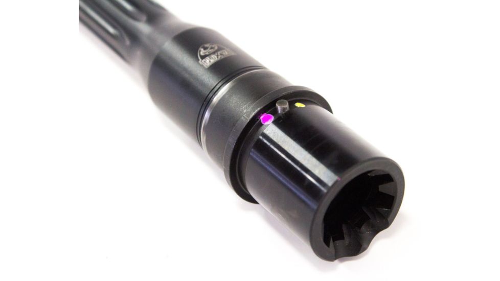 Faxon Firearms .308 Winchester Heavy Fluted Rifle Barrel, Rifle-Length, 416-R Stainless QPQ Nitride, 5R, NP3 Extension, Black Nitride, 20, 10B810R20FHQ-5R-NP3