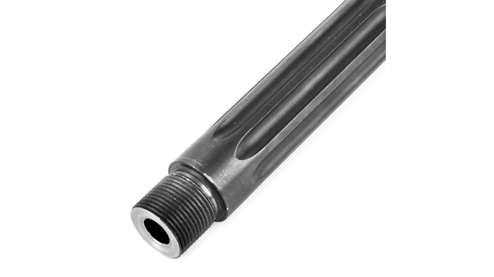 Faxon Firearms .308 Winchester Heavy Fluted Rifle Barrel, Rifle-Length, 416-R Stainless QPQ Nitride, 5R, NP3 Extension, Black Nitride, 18, 10B810R18FHQ-5R-NP3