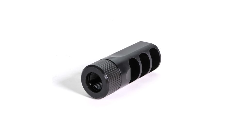 Faxon Firearms 5.56 3-Port Muzzle Brake, Steel, QPQ Nitride, Black, Small FFMD5563PMBSQPQ