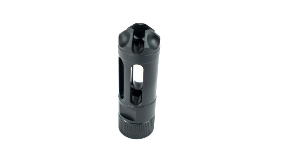 Faxon Firearms 5.56mm MuzzLok Ported Flash Hider, Black, FFMD556PFHSQPQ