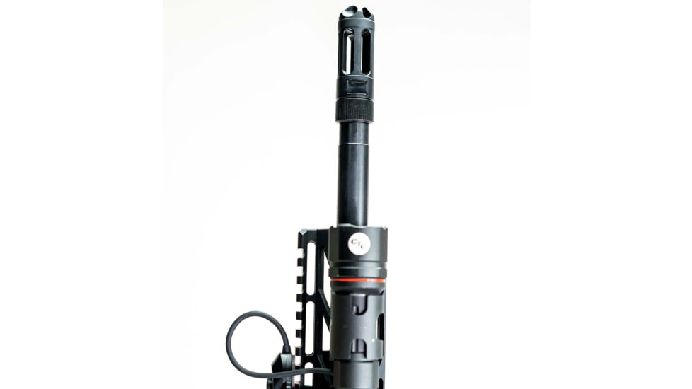 Faxon Firearms 5.56mm MuzzLok Ported Flash Hider, Black, FFMD556PFHSQPQ