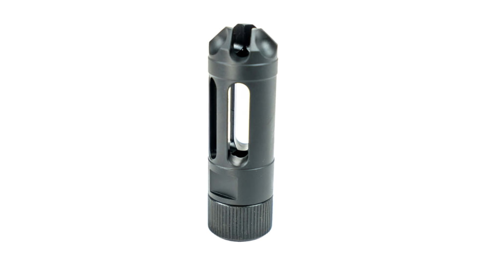 Faxon Firearms 5.56mm MuzzLok Ported Flash Hider, Black, FFMD556PFHSQPQ