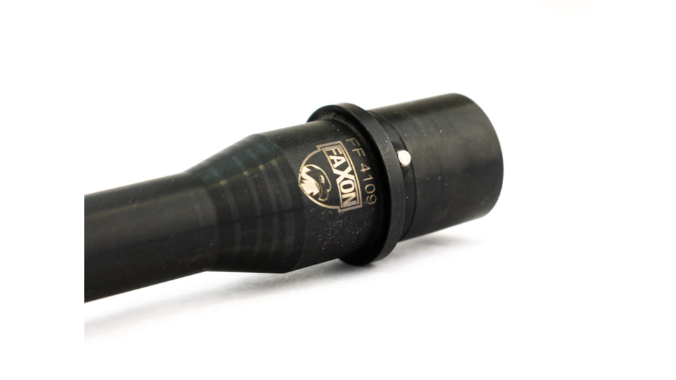 Faxon Firearms 9mm, Light Tapered, 9mm, No Gas Port, 4150 QPQ Nitride, Black Nitride, 10.5, 15A910N10NLQ