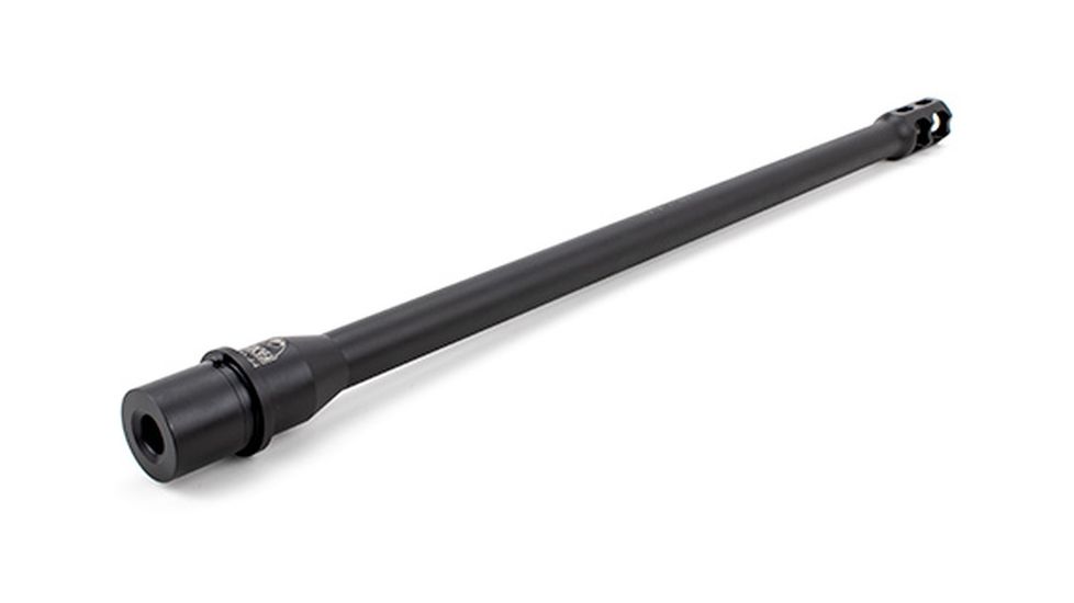 Faxon Firearms AR15 Barrel w/ Integral Muzzle Brake, 16in, 9mm, Tapered Profile, Black, 15A910N16NLQ-IMDB