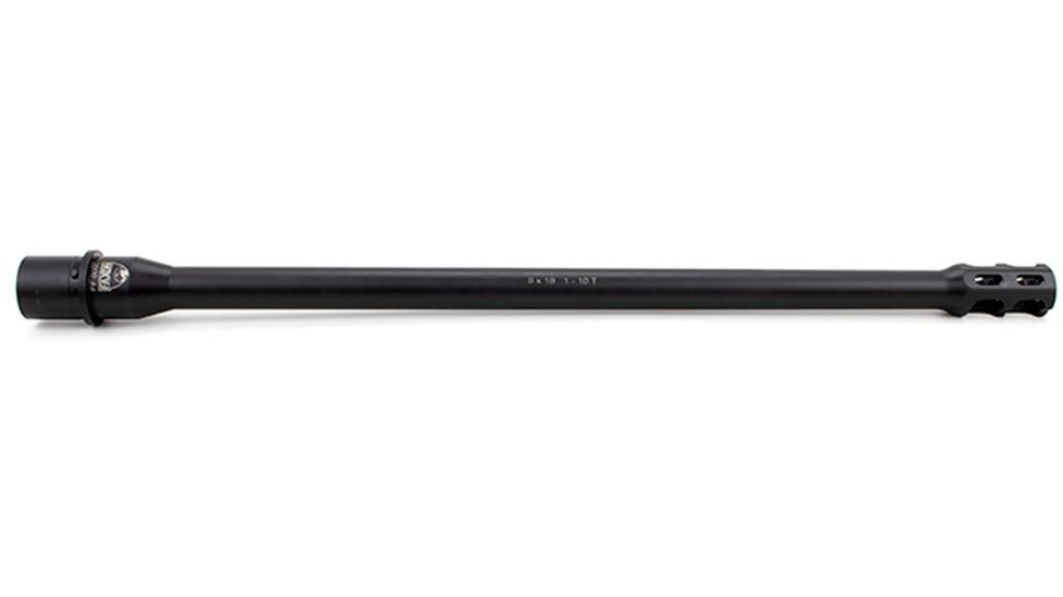 Faxon Firearms AR15 Barrel w/ Integral Muzzle Brake, 16in, 9mm, Tapered Profile, Black, 15A910N16NLQ-IMDB