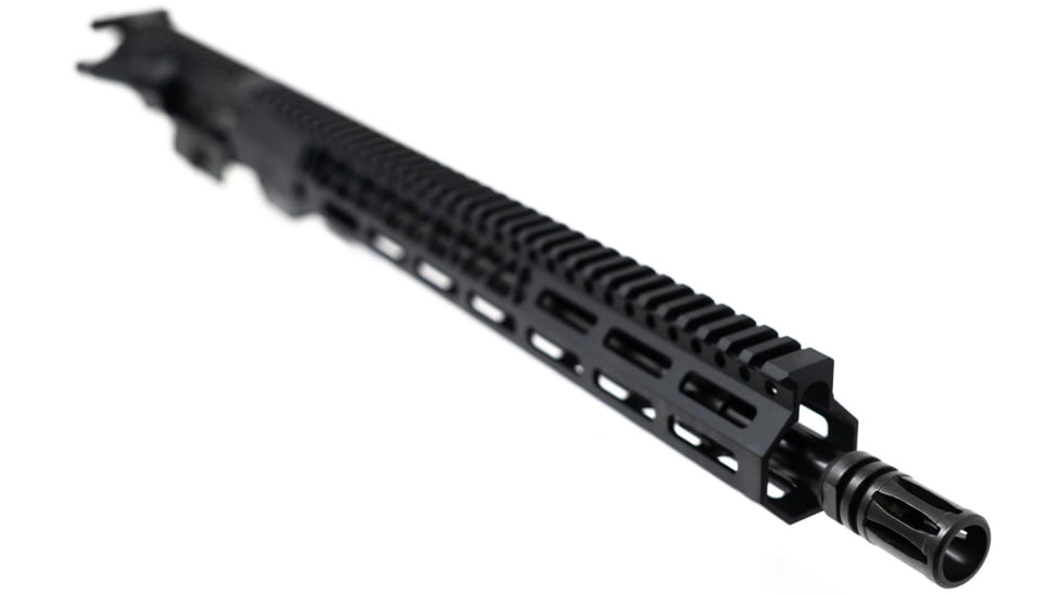 Faxon Firearms Ascent Upper Receiver with Flash Hider, 22 ARC, 16 inch Barrel, Gunner Profile, Rifle Length, 1-7 Twist, 1/2 x 28 Thread, A2 Birdcage Flash Hider, Black, FX22A116-U