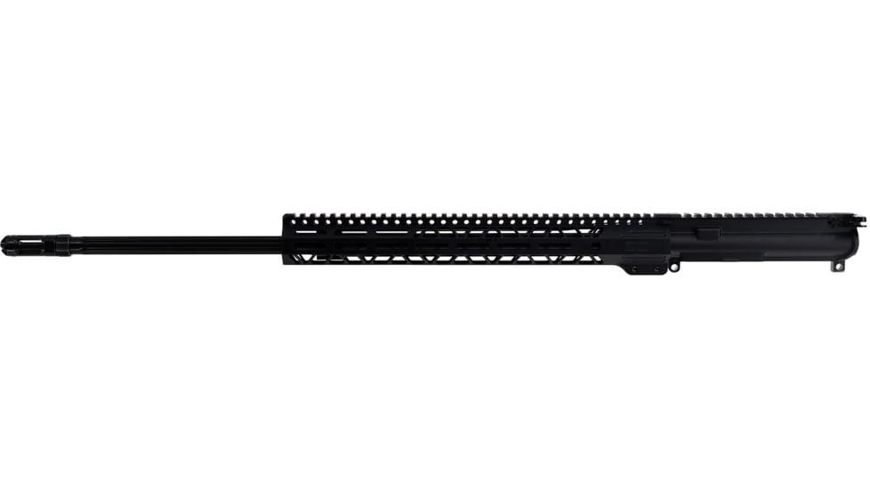 Faxon Firearms Ascent Upper Receiver with Flash Hider, 22 ARC, 24 inch Barrel, Heavy Fluted Profile, Rifle Length, 1-7 Twist, 1/2 x 28 Thread, A2 Birdcage Flash Hider, Black, FX22A124-U