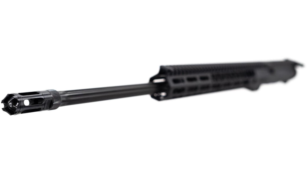 Faxon Firearms Ascent Upper Receiver with Flash Hider, 22 ARC, 24 inch Barrel, Heavy Fluted Profile, Rifle Length, 1-7 Twist, 1/2 x 28 Thread, A2 Birdcage Flash Hider, Black, FX22A124-U