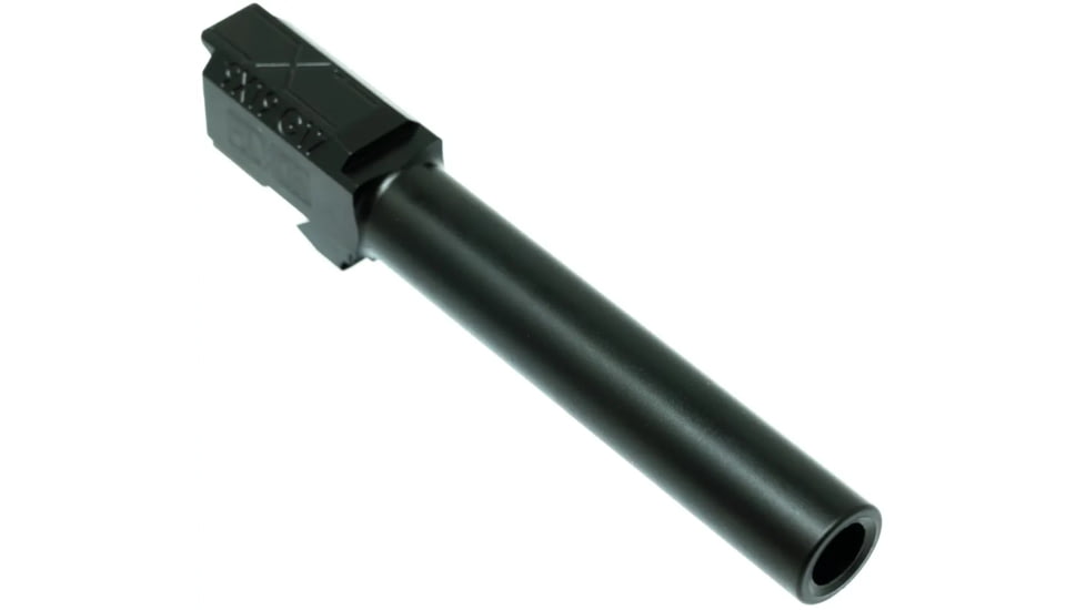 Faxon Firearms Duty Series 9mm Luger, Glock 17 Gen 2-4 Non-Threaded Pistol Barrel, 4.5in, 1-10 Twist, Black, GA910N17NGQ-N