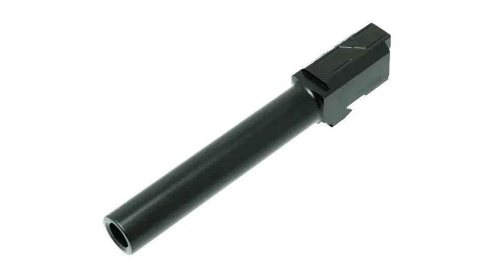 Faxon Firearms Duty Series 9mm Luger, Glock 17 Gen 2-4 Non-Threaded Pistol Barrel, 4.5in, 1-10 Twist, Black, GA910N17NGQ-N