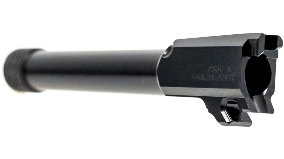 Faxon Firearms Duty Series Barrel for P365 XL, 9mm, 4150, QPQ Nitride, Threaded, Black Nitride, 9mm, 365A910NXNOQ-T