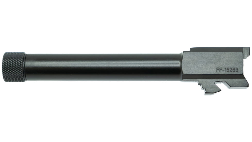 Faxon Firearms Duty Series Glock 17 Gen 5 9mm Luger Threaded Pistol Barrel, 4.9in, 1-10 Twist, Black, GA910N175NGQ-T