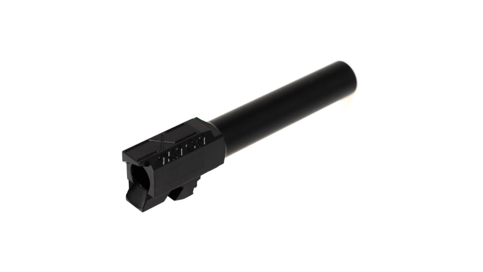 Faxon Firearms Duty Series Glock 19 Compact 9mm Non-Threaded Pistol Barrel, 4in, 1-10 Twist, QPQ Nitride, Black, GA910N19NGQ-N