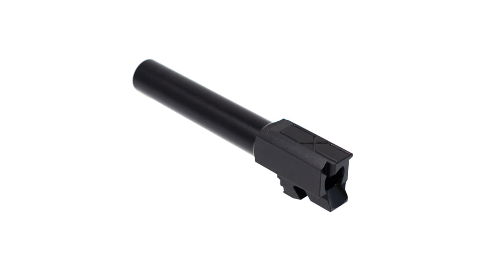 Faxon Firearms Duty Series Glock 19 Compact 9mm Non-Threaded Pistol Barrel, 4in, 1-10 Twist, QPQ Nitride, Black, GA910N19NGQ-N