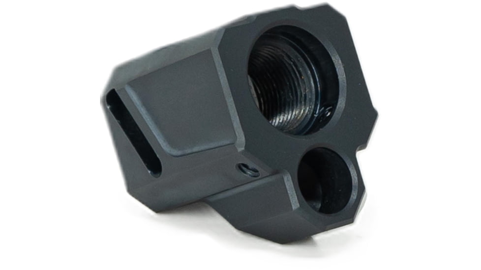 Faxon Firearms EXOS-513 Pistol Compensator, Glock and FX-19, 9mm, Black, 816341026179