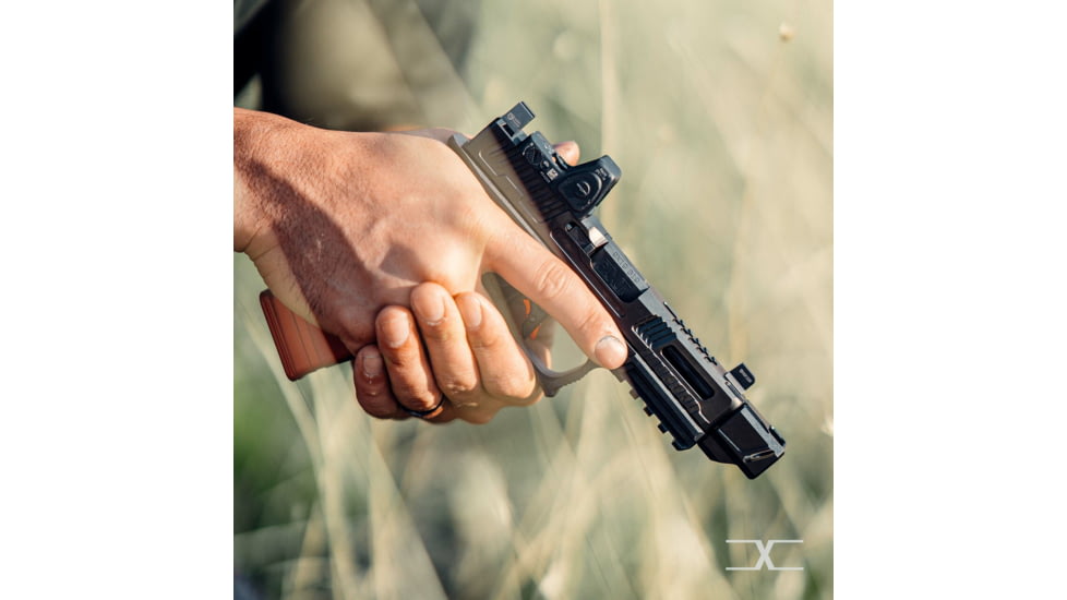 Faxon Firearms EXOS-513 Pistol Compensator, Glock and FX-19, 9mm, Black, 816341026179