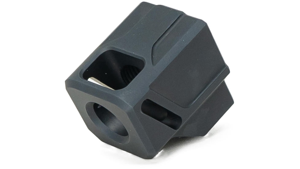 Faxon Firearms EXOS-513 Pistol Compensator, Glock and FX-19, 9mm, Black, 816341026179