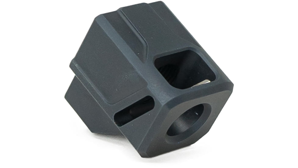 Faxon Firearms EXOS-513 Pistol Compensator, Glock and FX-19, 9mm, Black, 816341026179