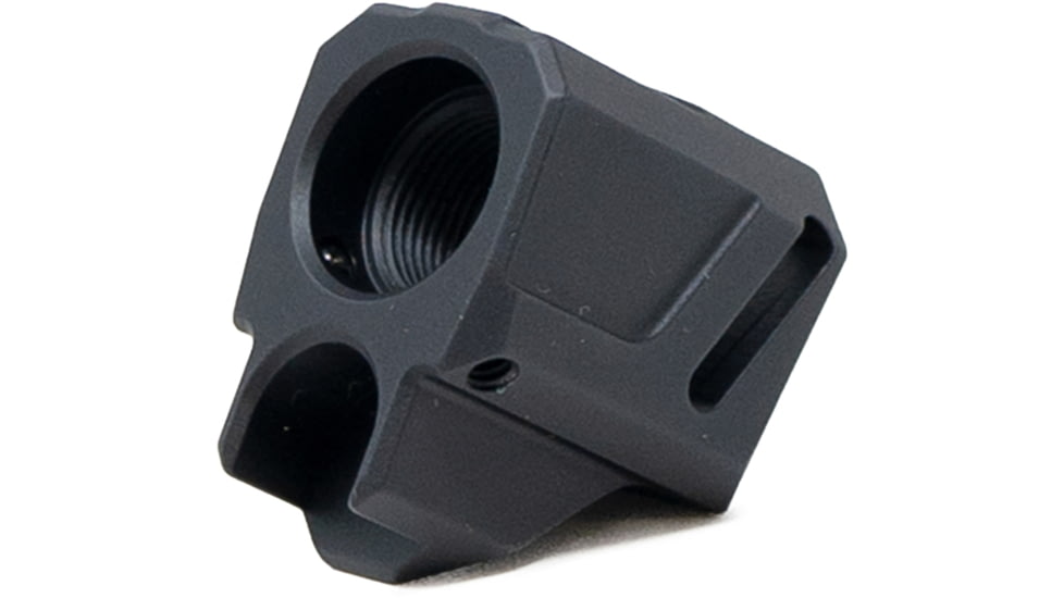 Faxon Firearms EXOS-524 Pistol Compensator, M&amp;P Shield/Shield Plus, 9mm, Black, 816341026216